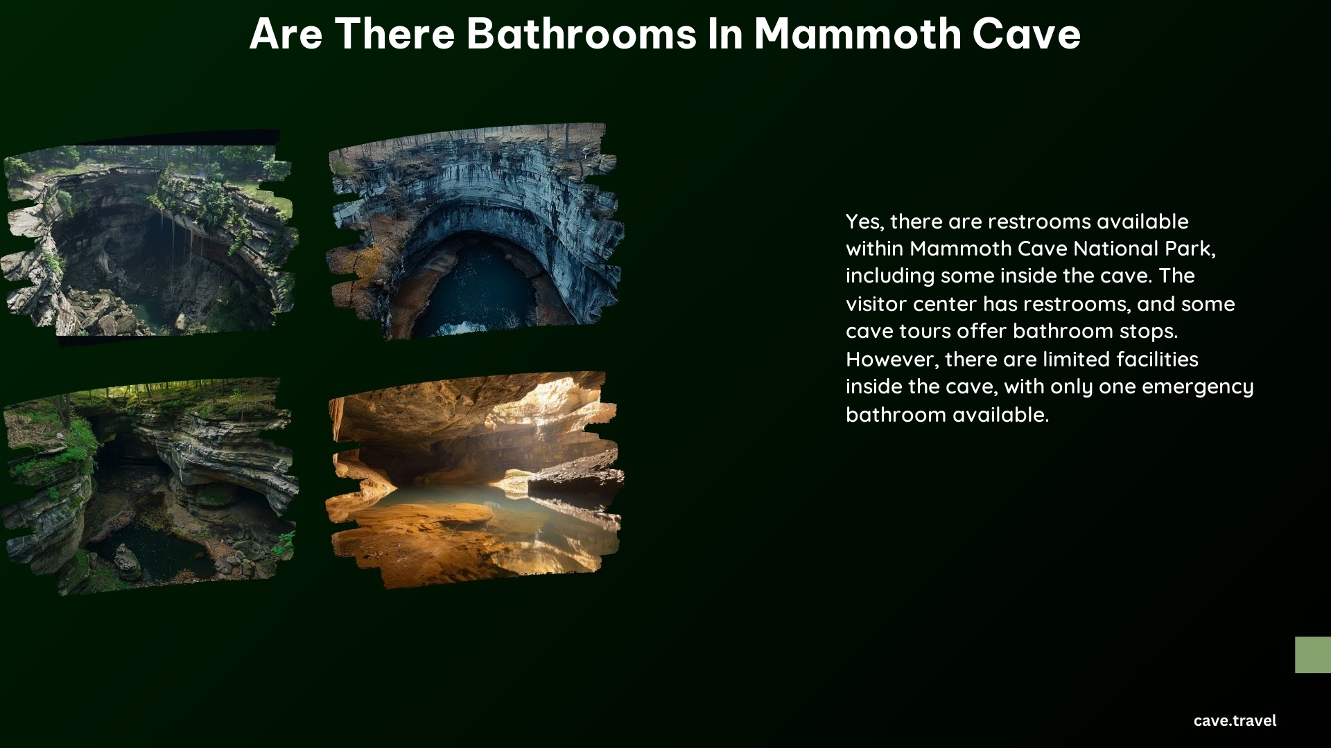 Are There Bathrooms in Mammoth Cave