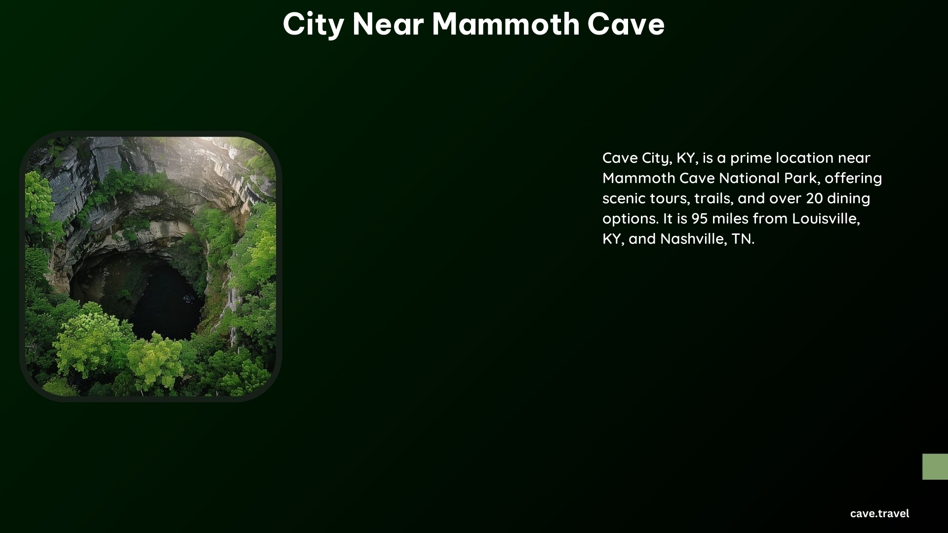 City Near Mammoth Cave