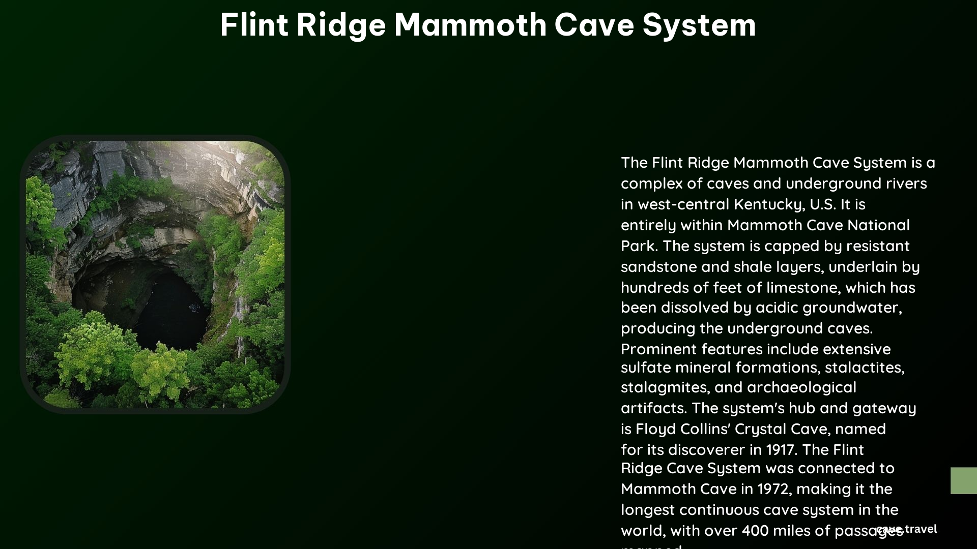 Flint Ridge Mammoth Cave System