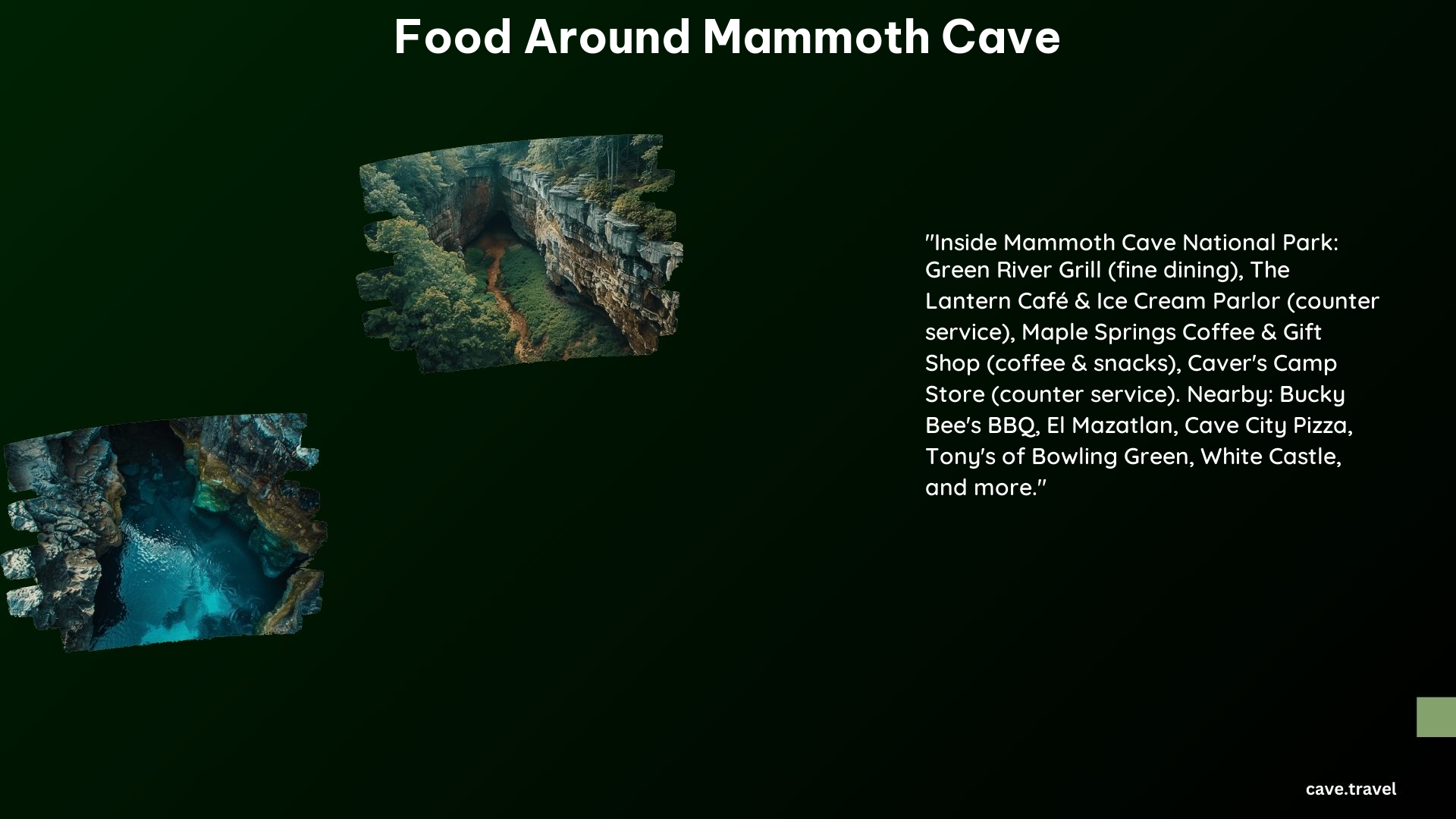 Food Around Mammoth Cave