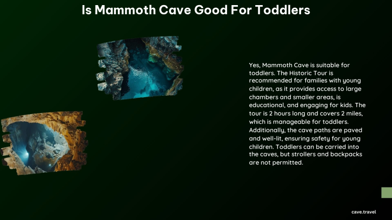 Is Mammoth Cave Good for Toddlers