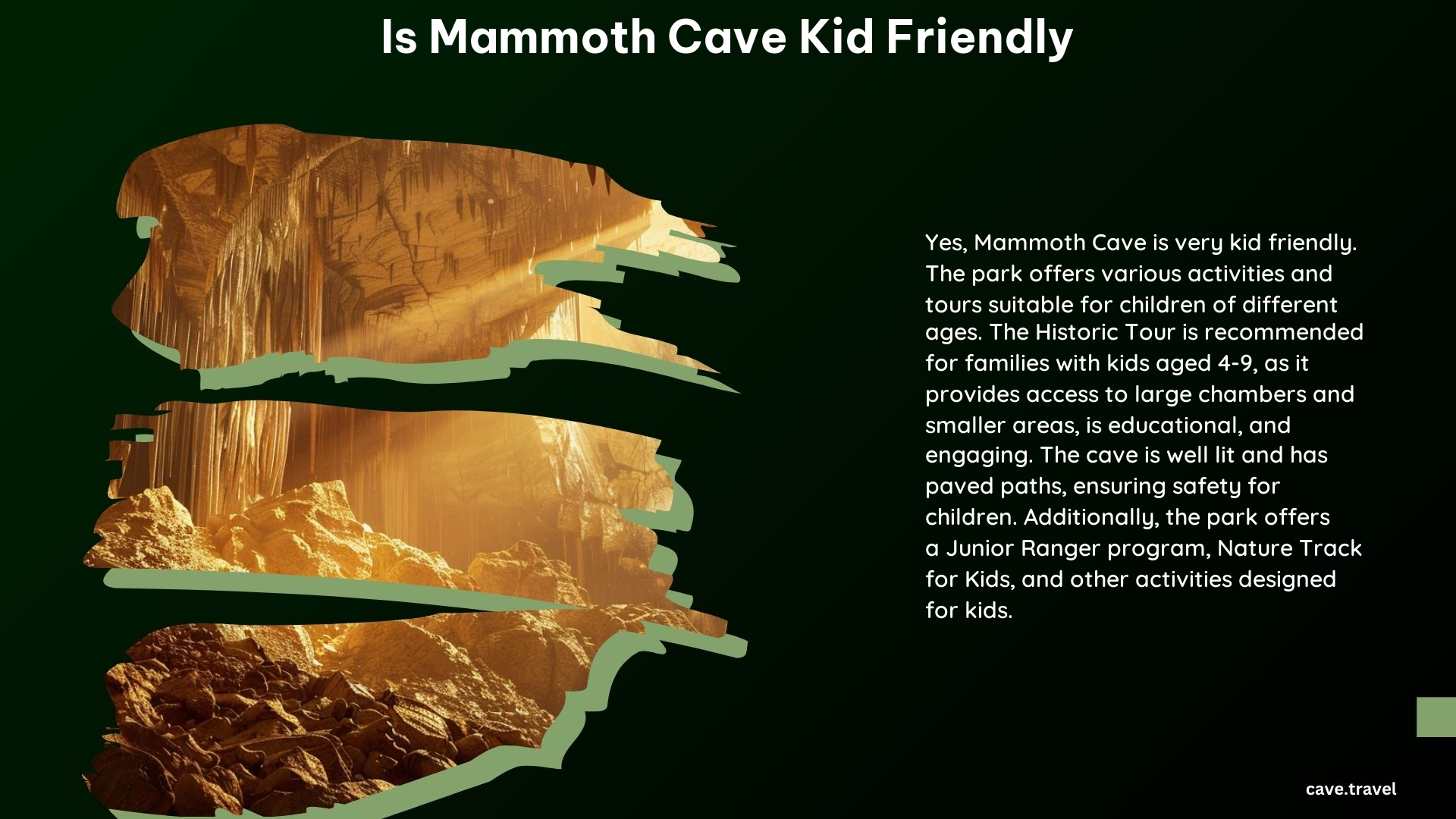 Is Mammoth Cave Kid Friendly