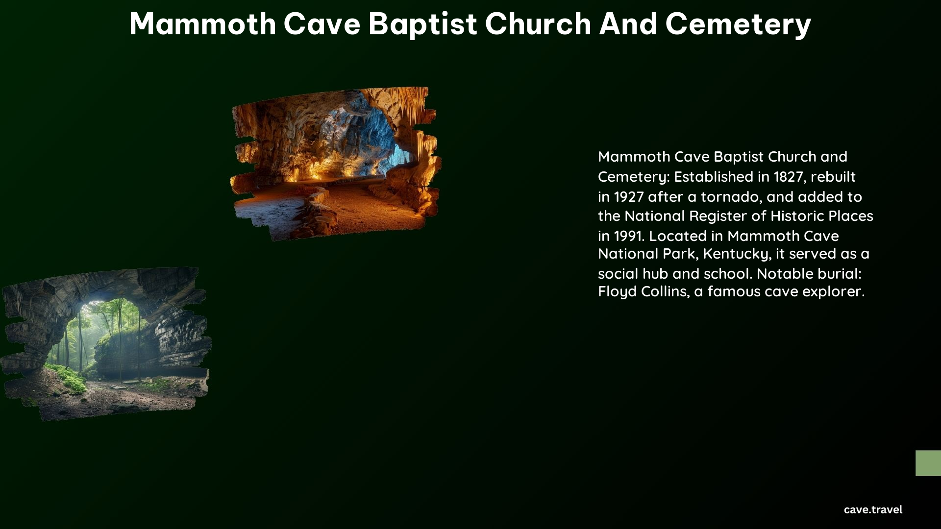 Mammoth Cave Baptist Church and Cemetery