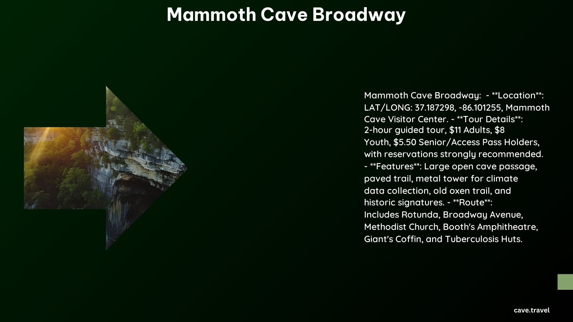 Mammoth Cave Broadway