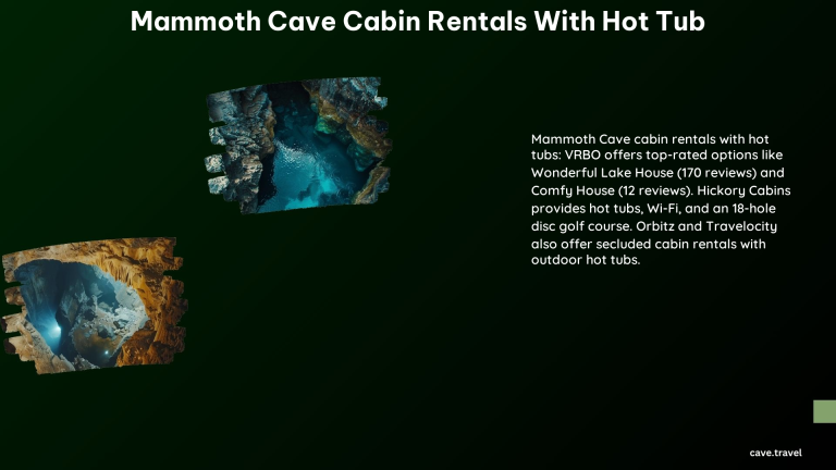 Mammoth Cave Cabin Rentals With Hot Tub