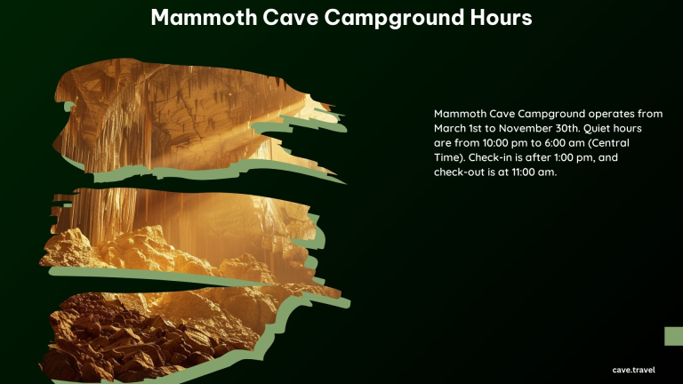 Mammoth Cave Campground Hours