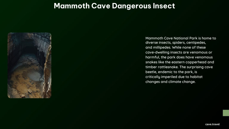 Mammoth Cave Dangerous Insect