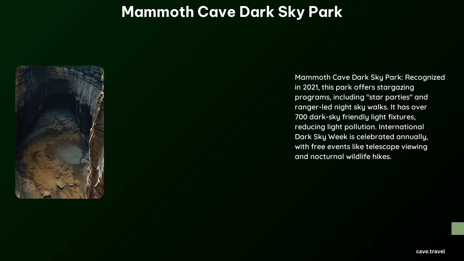 Mammoth Cave Dark Sky Park