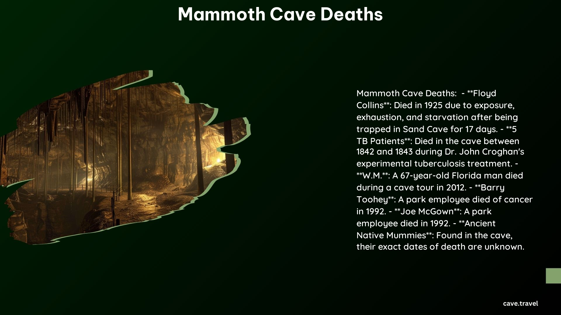 Mammoth Cave Deaths