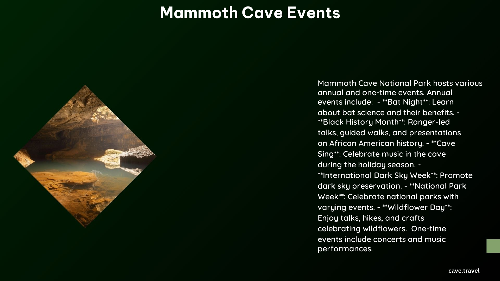 Mammoth Cave Events