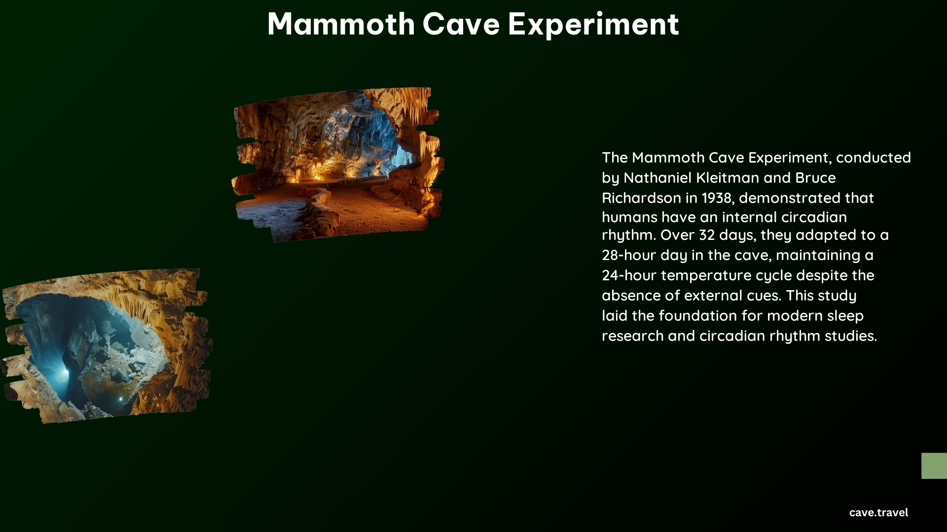 Mammoth Cave Experiment