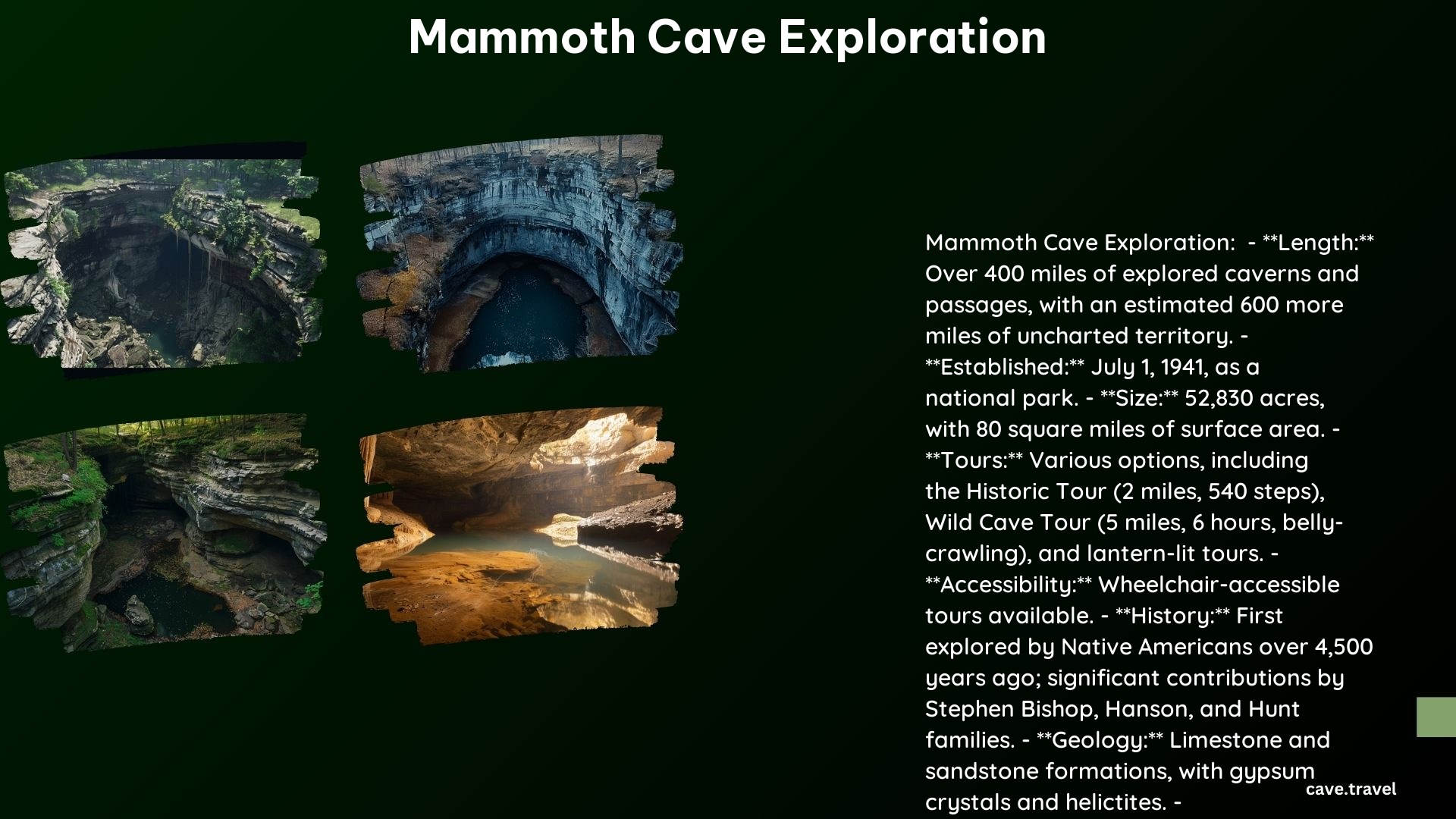 Mammoth Cave Exploration