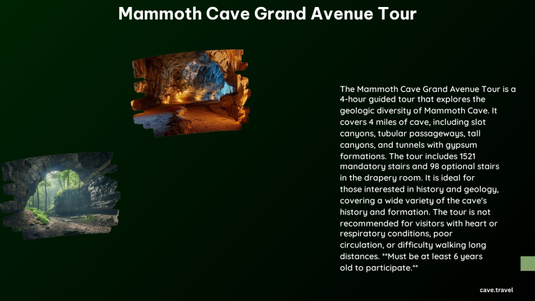 Mammoth Cave Grand Avenue Tour