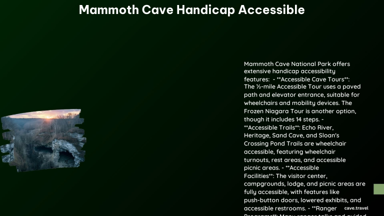 Mammoth Cave Handicap Accessible