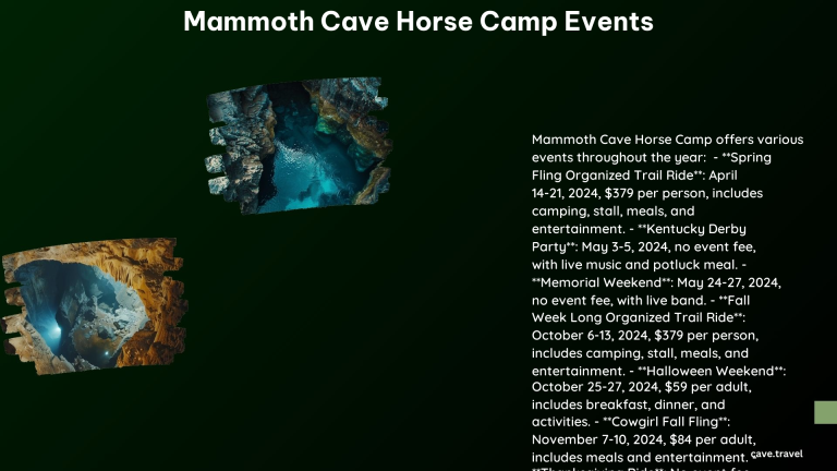 Mammoth Cave Horse Camp Events