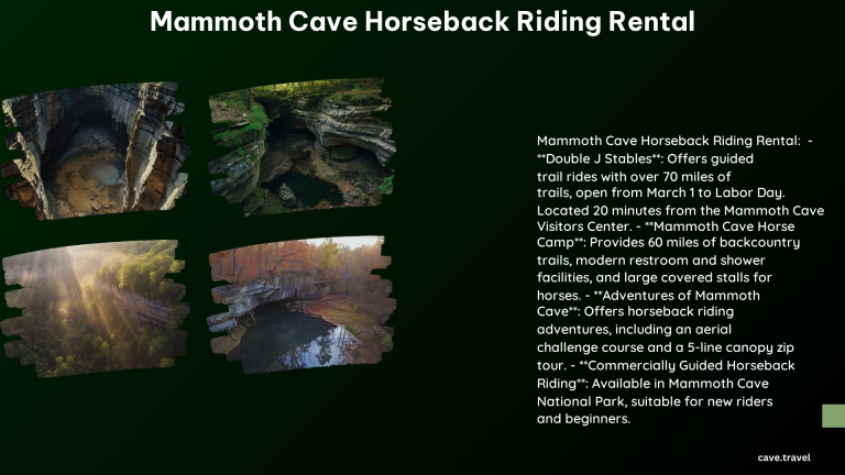 Mammoth Cave Horseback Riding Rental