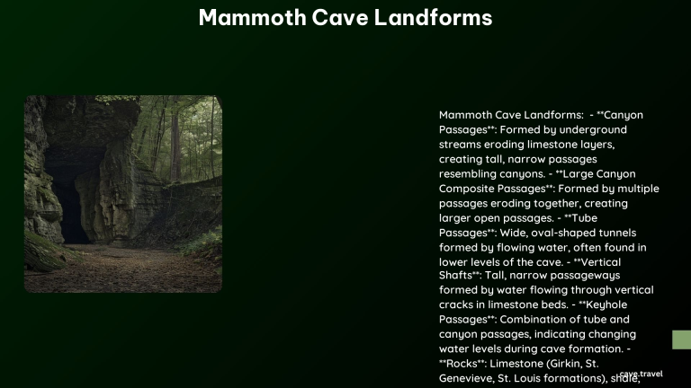 Mammoth Cave Landforms