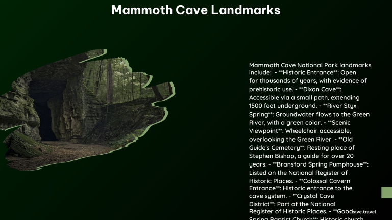 Mammoth Cave Landmarks