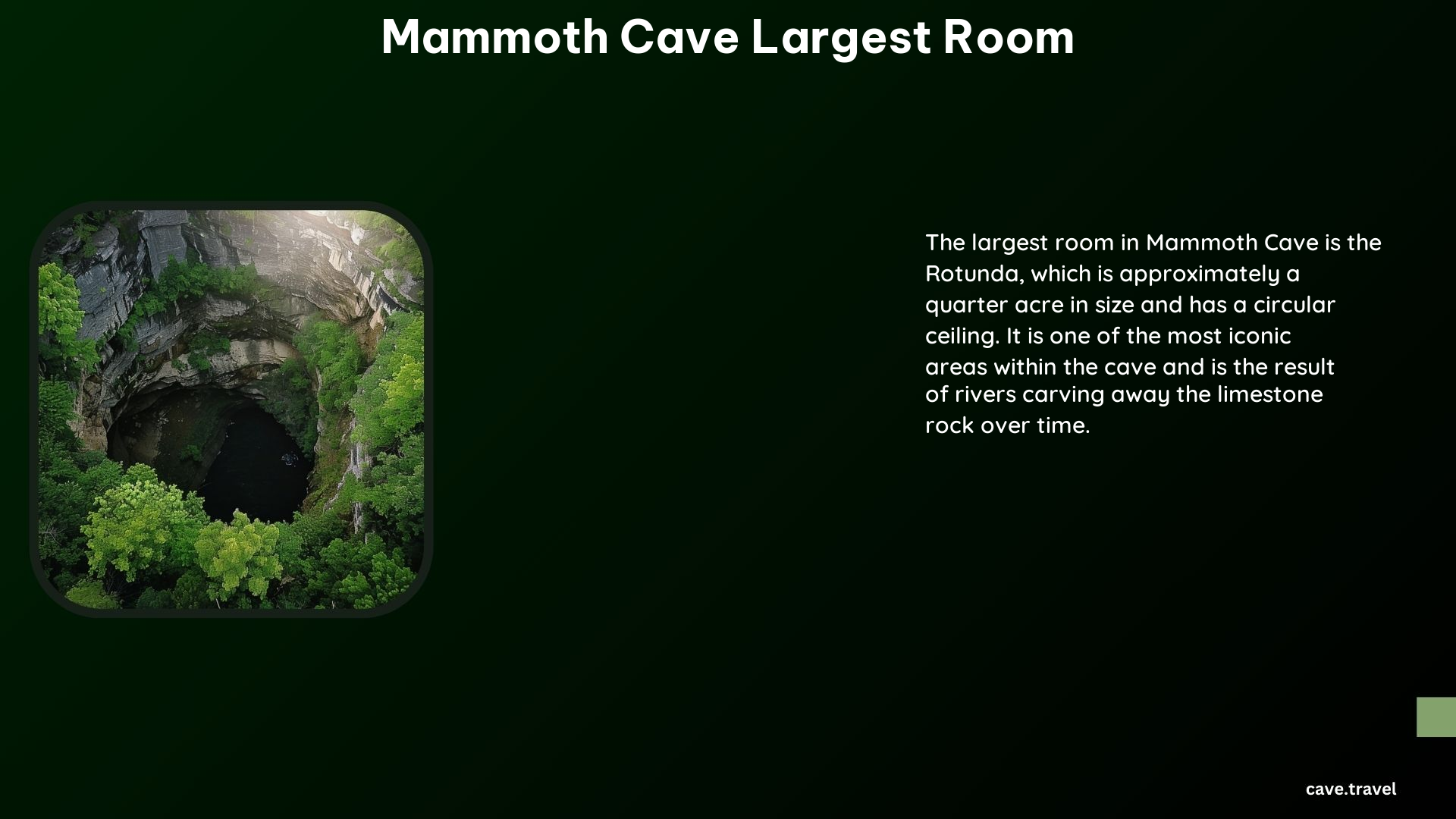 Mammoth Cave Largest Room