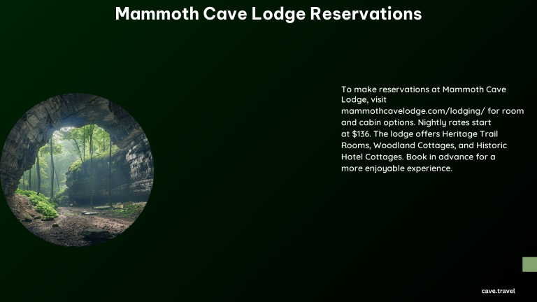 Mammoth Cave Lodge Reservations