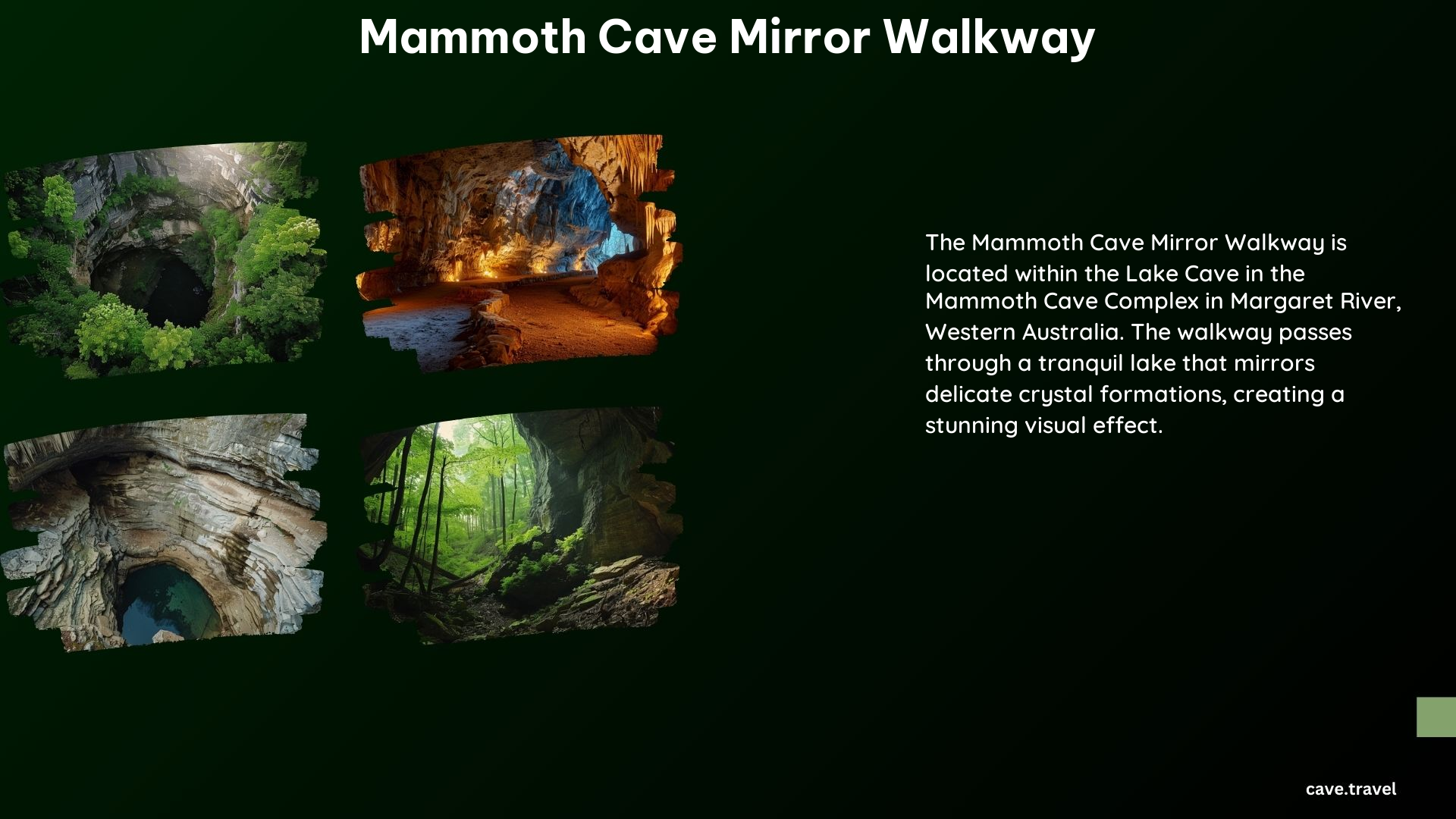 Mammoth Cave Mirror Walkway