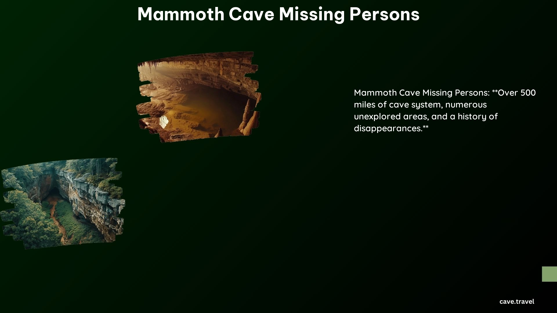 Mammoth Cave Missing Persons