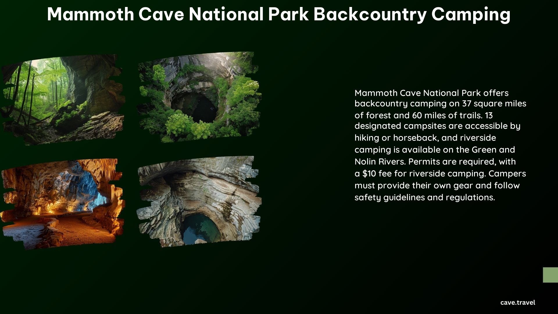 Mammoth Cave National Park Backcountry Camping