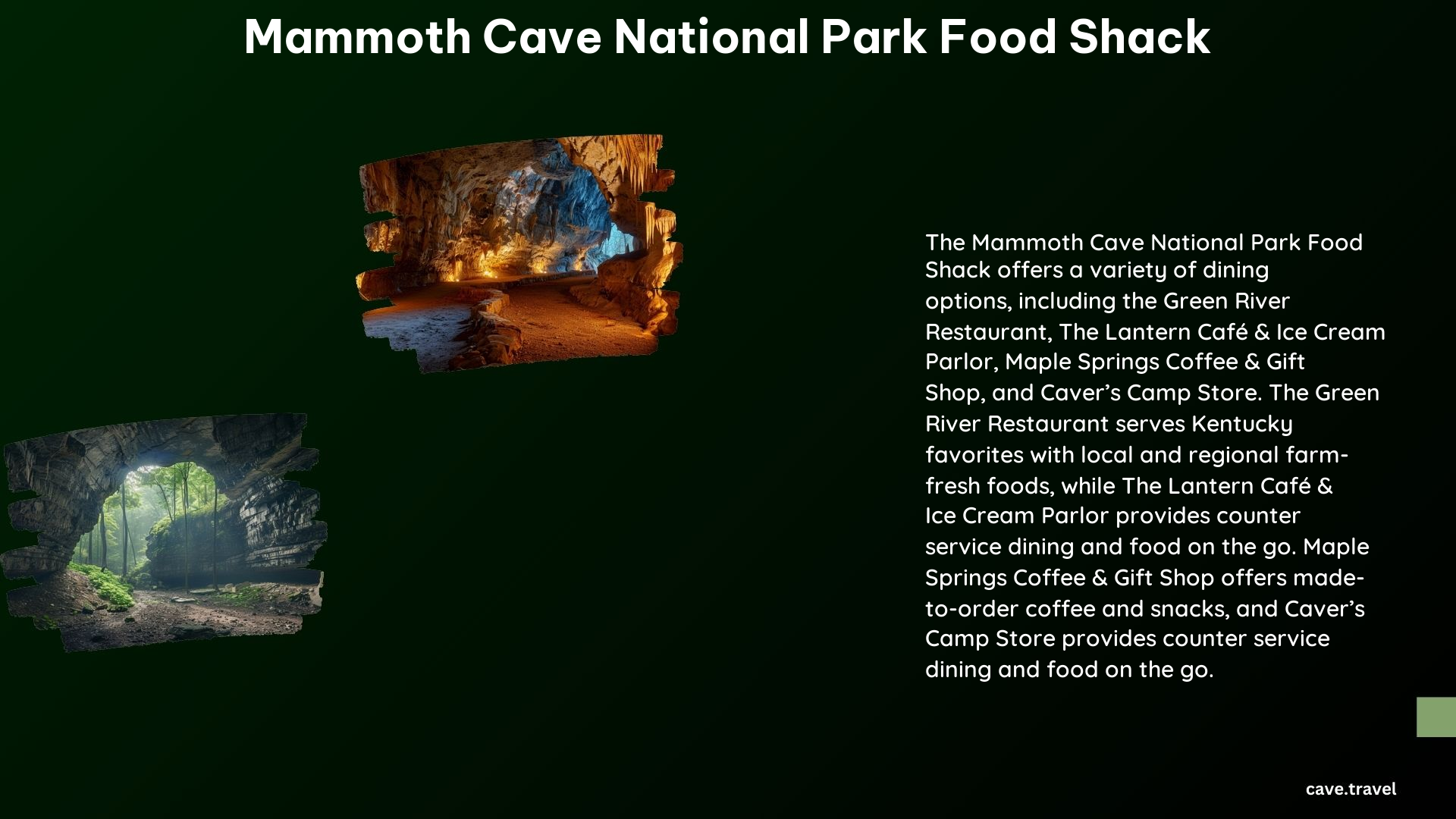 Mammoth Cave National Park Food Shack