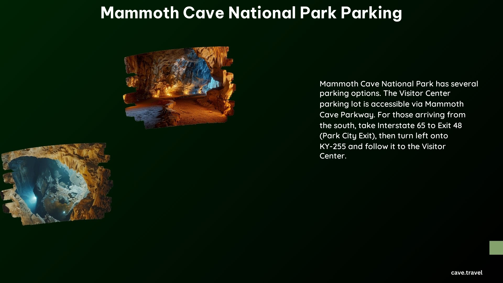 Mammoth Cave National Park Parking