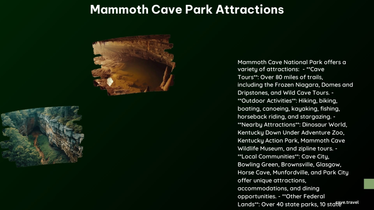 Mammoth Cave Park Attractions