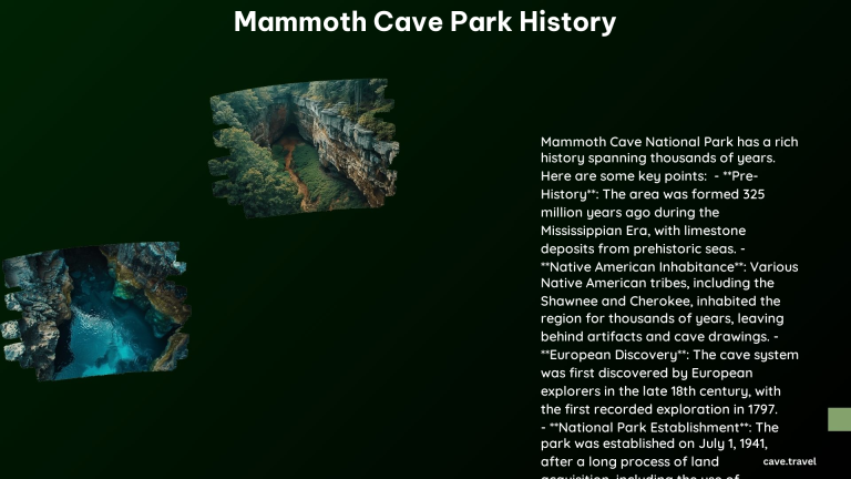 Mammoth Cave Park History