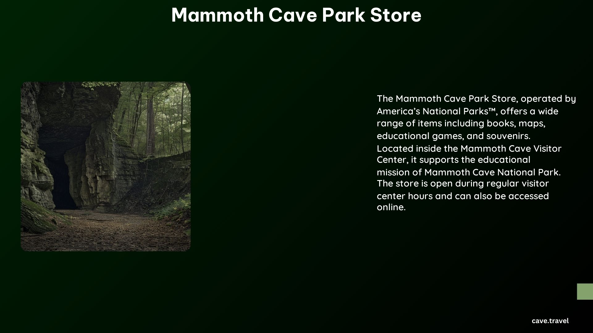 Mammoth Cave Park Store