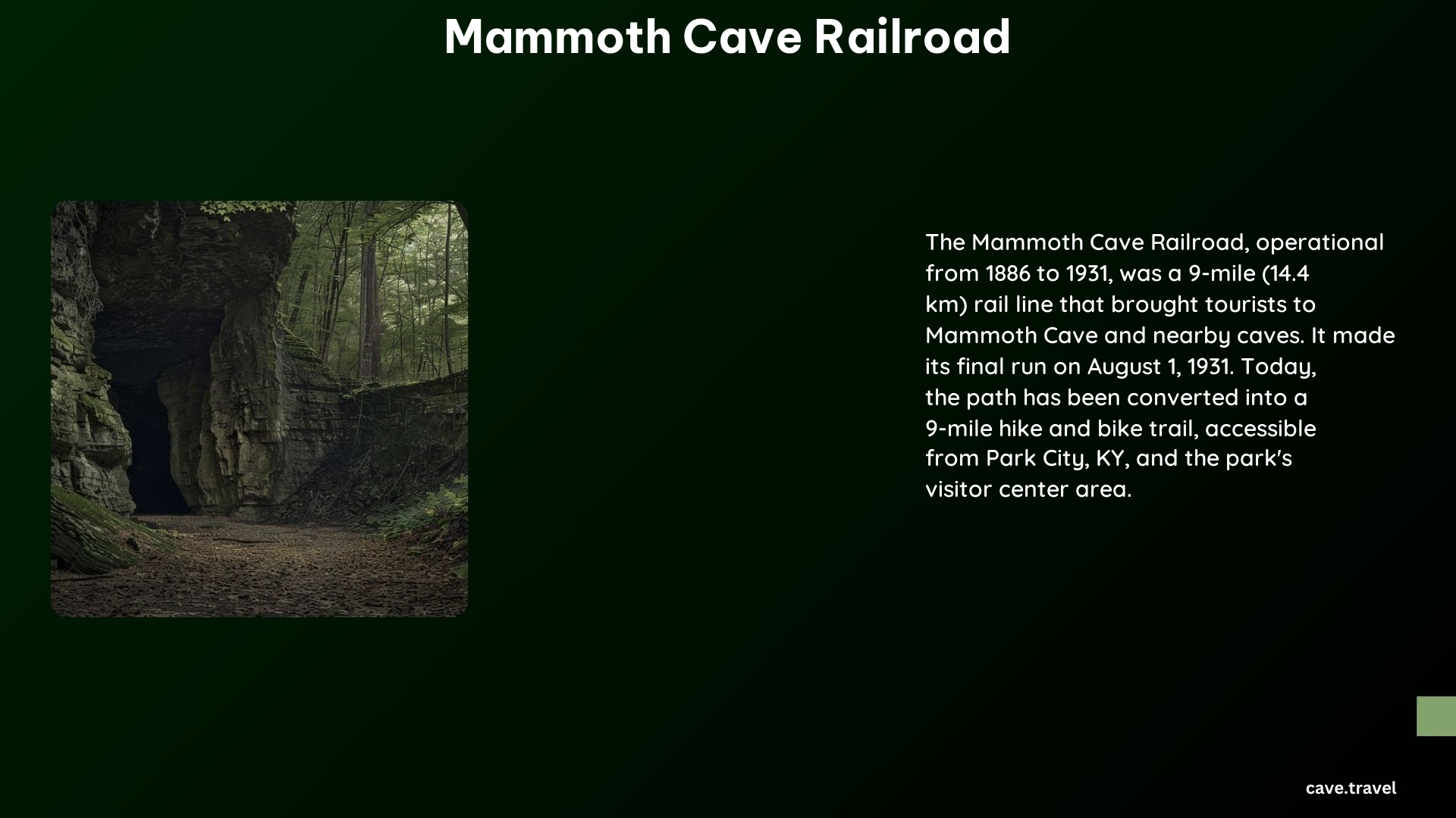 Mammoth Cave Railroad