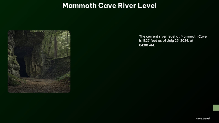 Mammoth Cave River Level