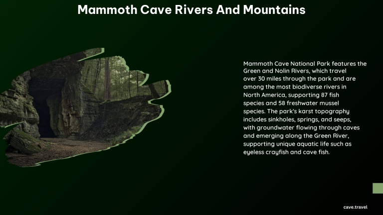 Mammoth Cave Rivers and Mountains