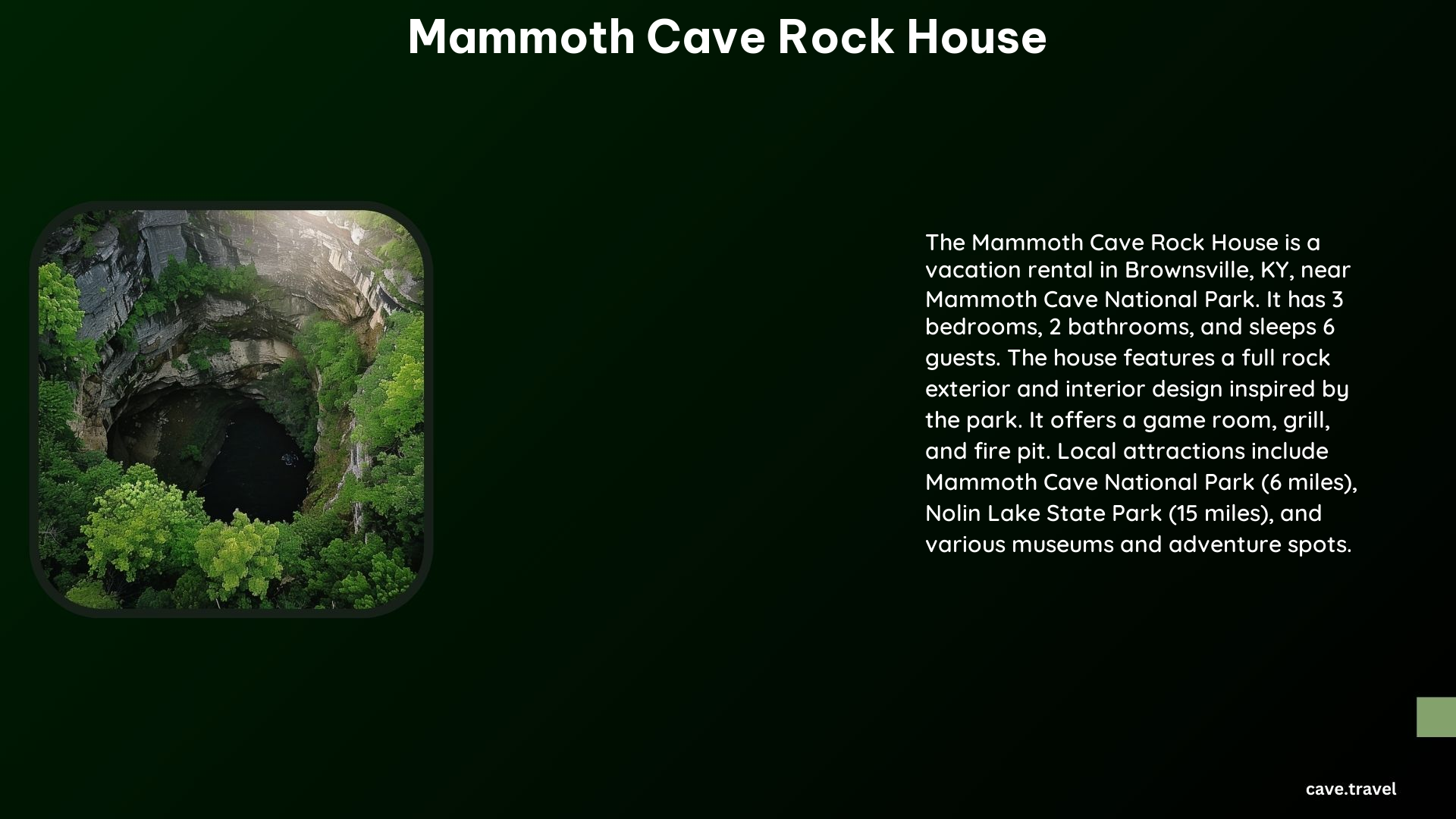 Mammoth Cave Rock House