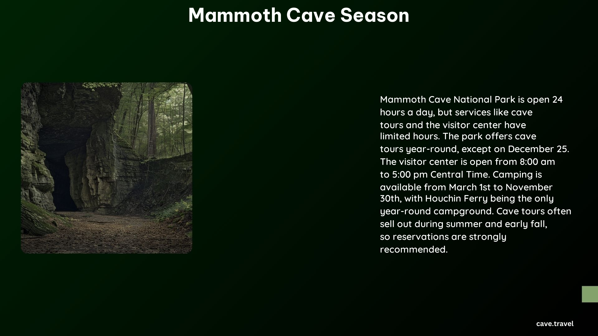 Mammoth Cave Season