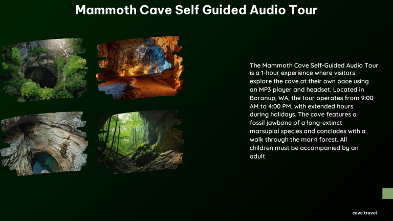 Mammoth Cave Self Guided Audio Tour