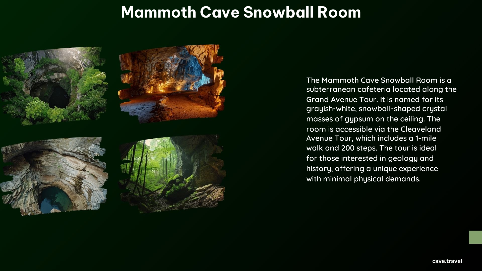 Mammoth Cave Snowball Room