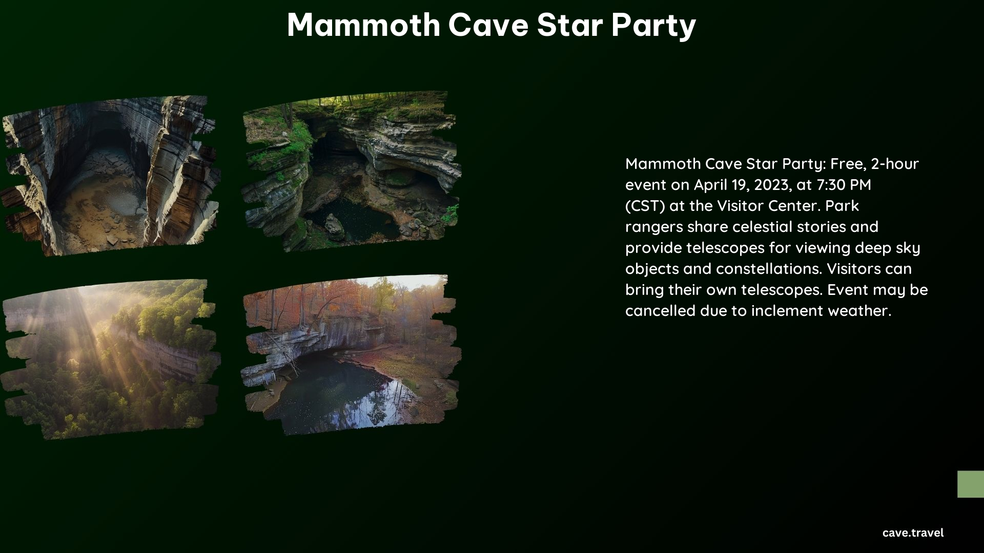 Mammoth Cave Star Party