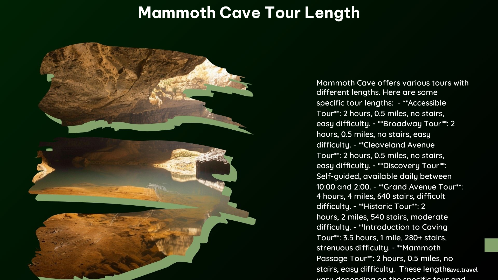 Mammoth Cave Tour Length