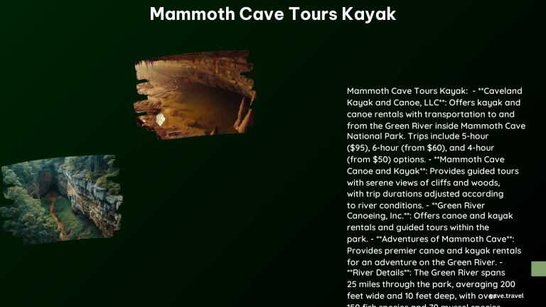 Mammoth Cave Tours Kayak