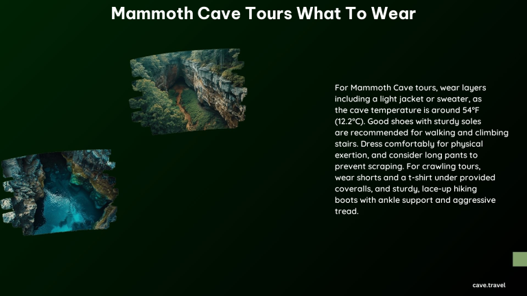 Mammoth Cave Tours What to Wear