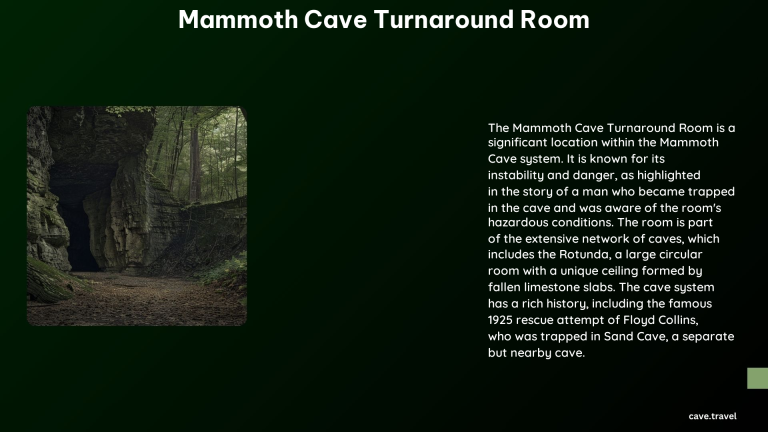 Mammoth Cave Turnaround Room