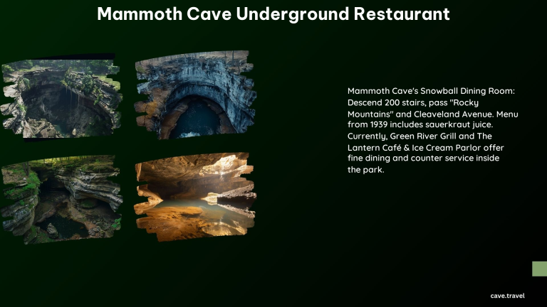 Mammoth Cave Underground Restaurant