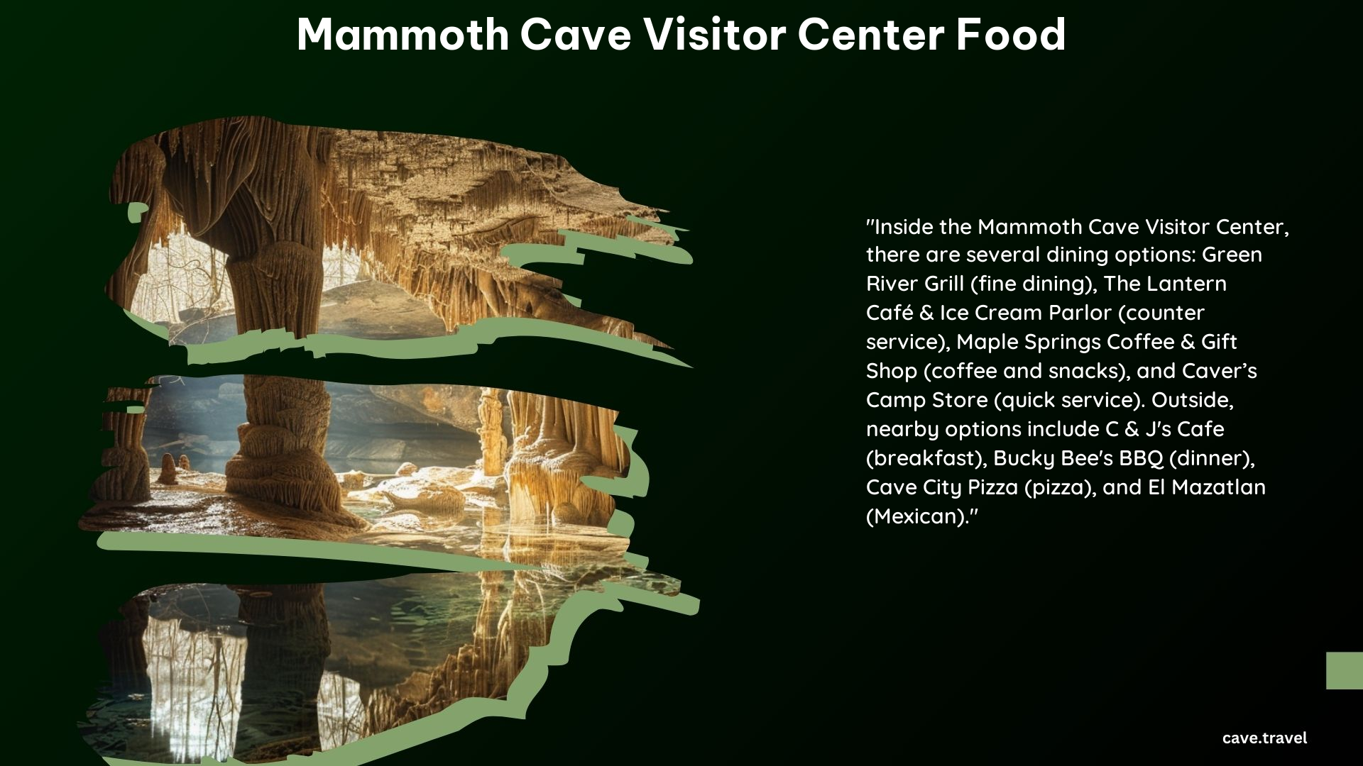 Mammoth Cave Visitor Center Food