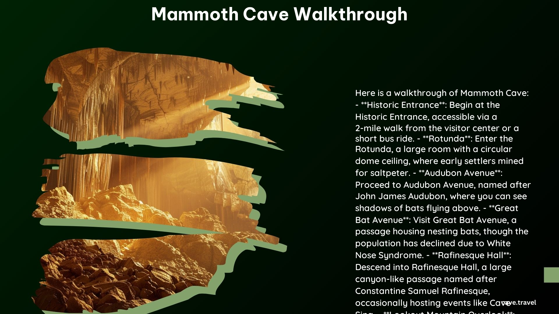 Mammoth Cave Walkthrough