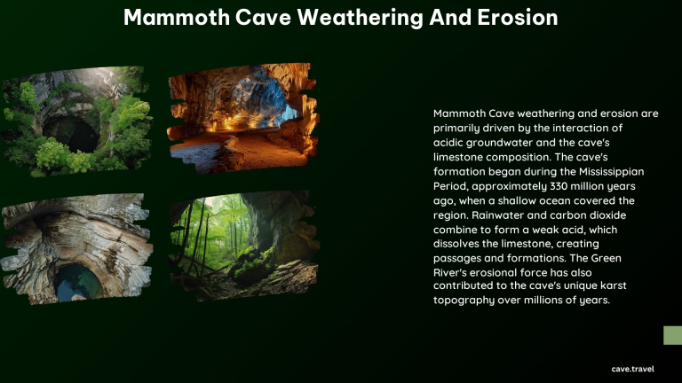 Mammoth Cave Weathering and Erosion