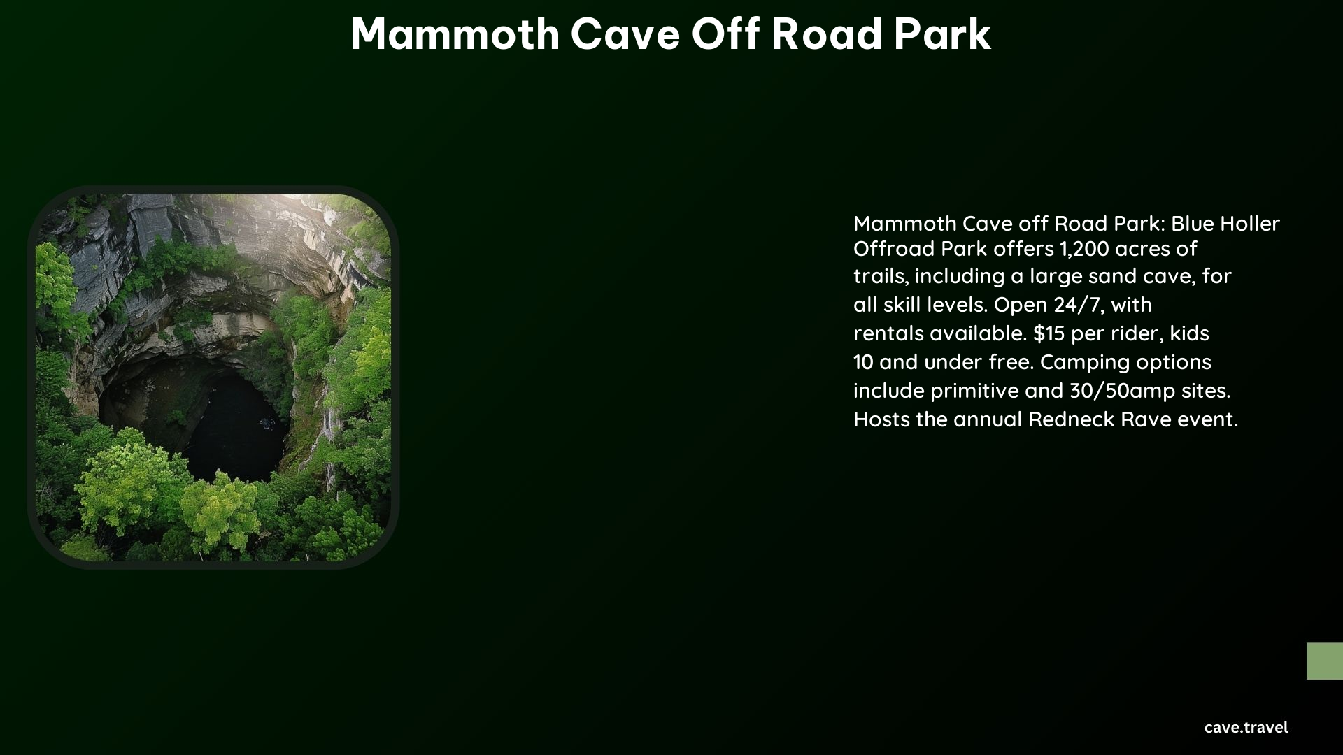 Mammoth Cave off Road Park