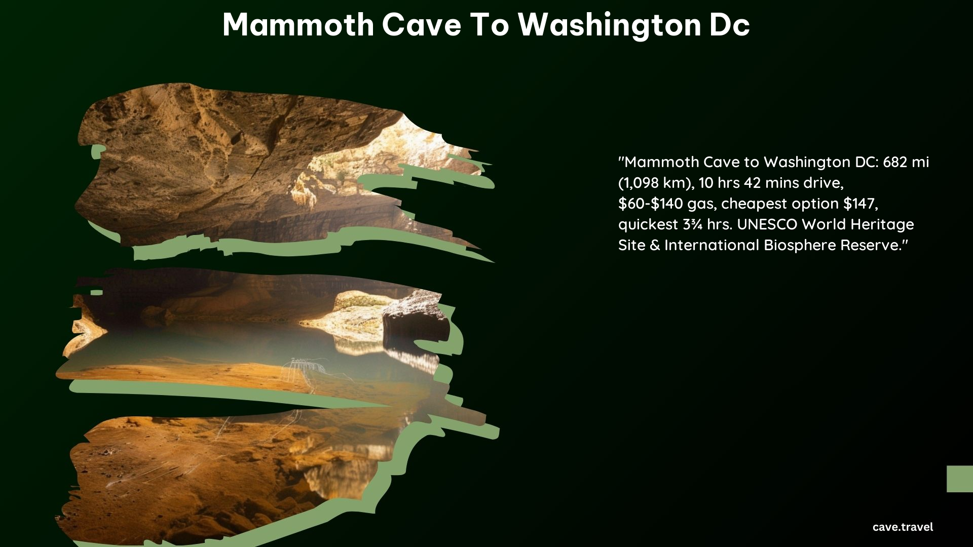 Mammoth Cave to Washington DC